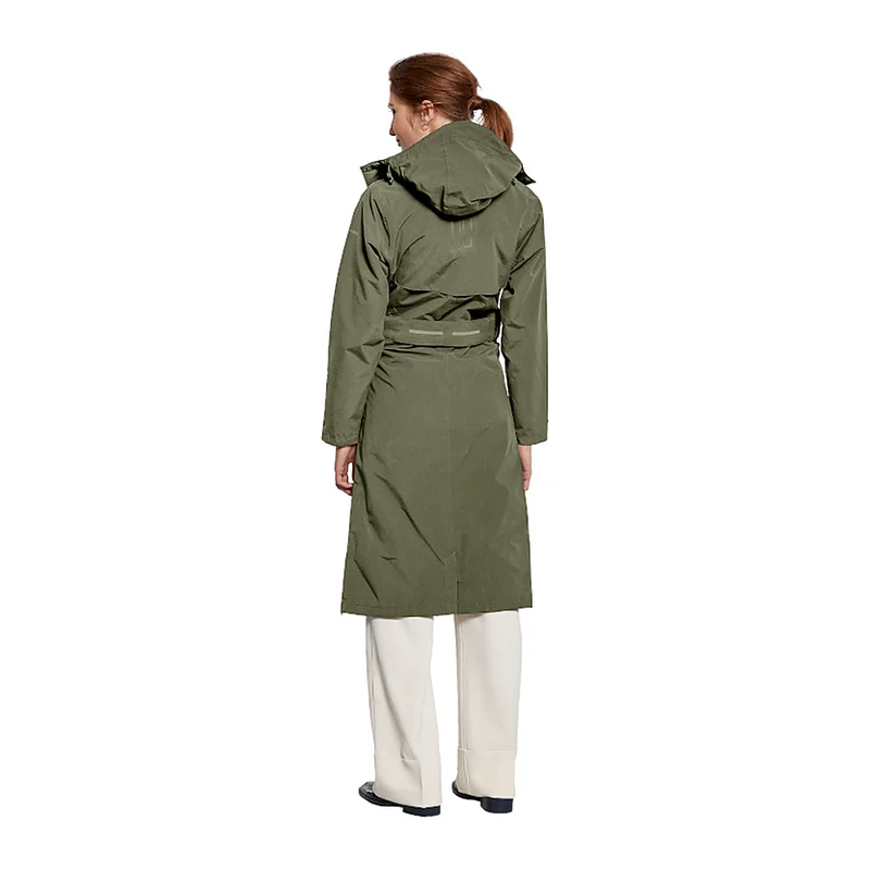 Trench-coat de pluie vélo Basil Mosse femme