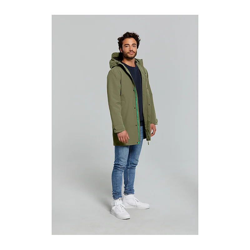 Veste de pluie vélo Basil Mosse Parka homme