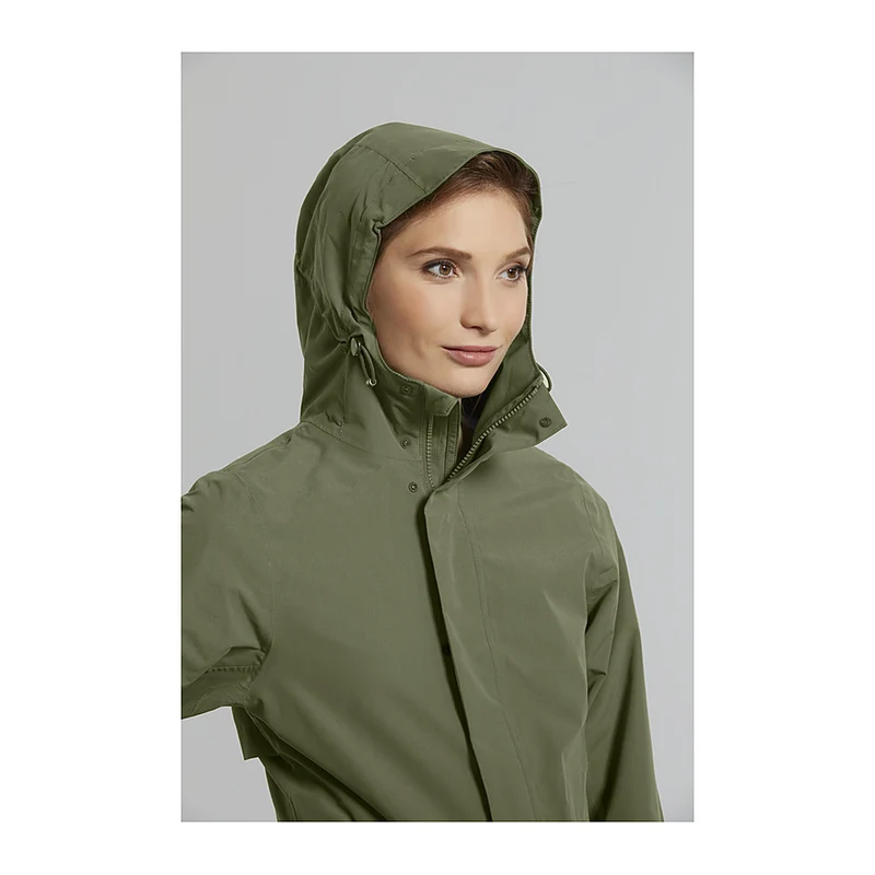 Veste de pluie vélo Basil Mosse Parka femme