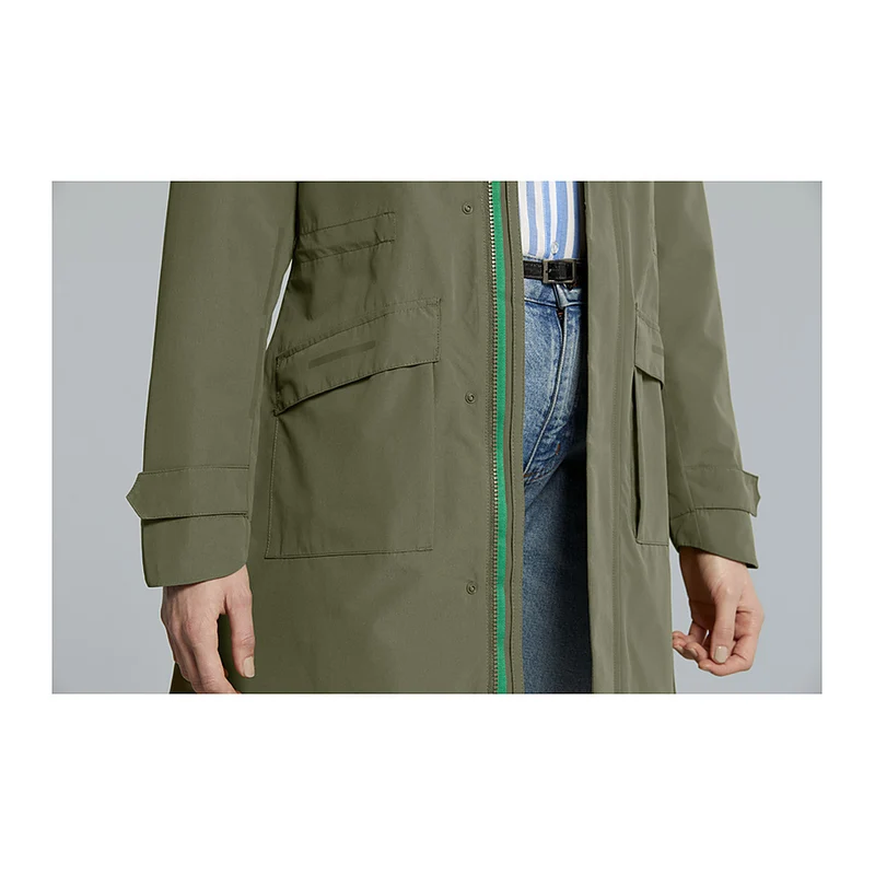 Veste de pluie vélo Basil Mosse Parka femme