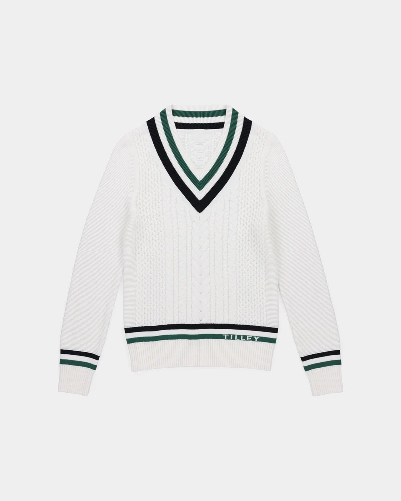 Preppy Deep V Sweater