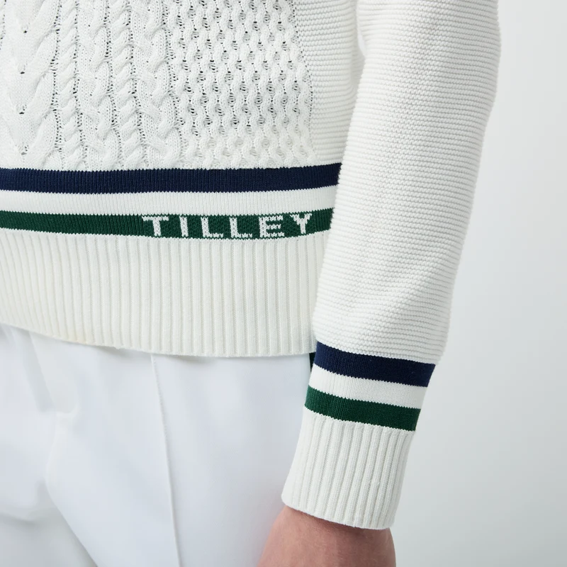 Preppy Deep V Sweater