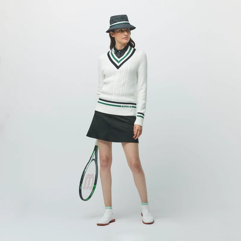 Preppy Deep V Sweater