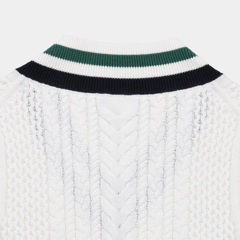 Preppy Deep V Sweater