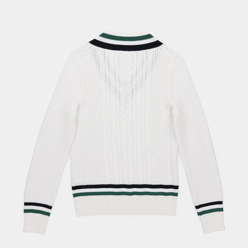 Preppy Deep V Sweater