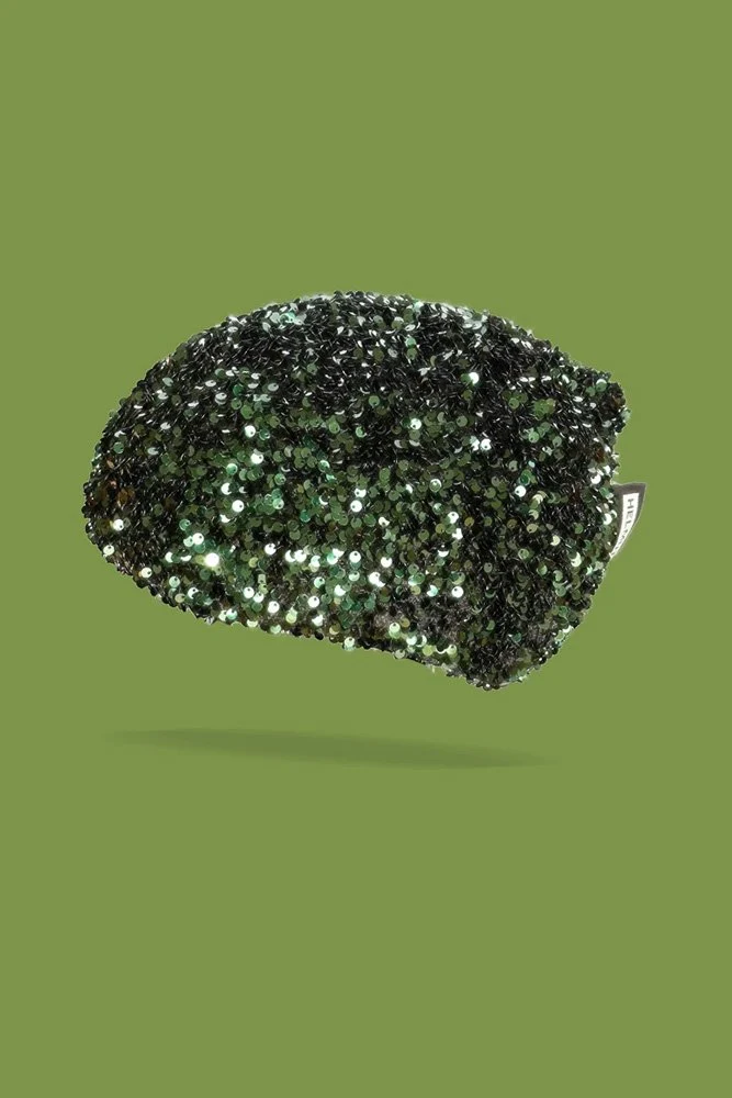 Couvre-Casque 'Paillettes' Vert | HELMUT