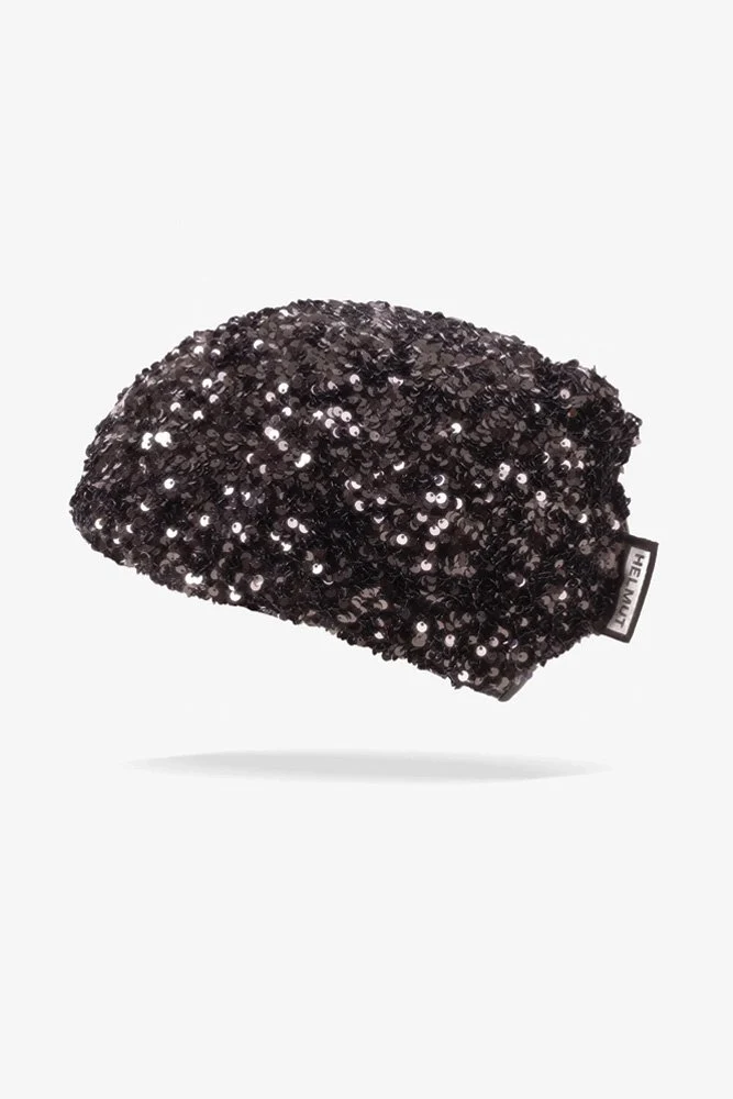 Couvre-Casque 'Paillettes' Noir | HELMUT