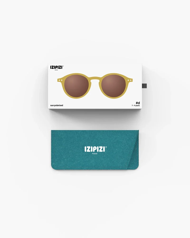 Lunettes de soleil enfant ‘#d’ Golden Green 7-11 ans | IZIPIZI