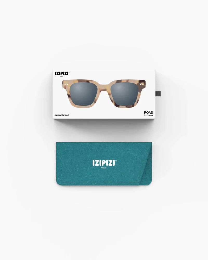 Lunettes de soleil enfant ‘road’ Light Tortoise 7-11 ans | IZIPIZI