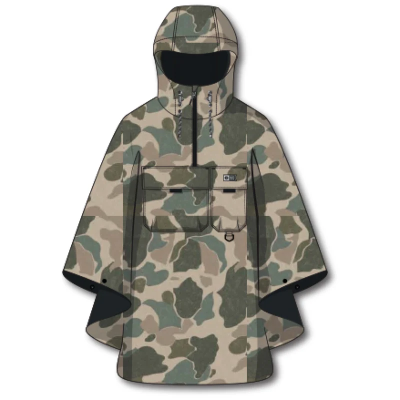 SALTY CREW DELTA PONCHO DE PLUIE -SAND CAMO