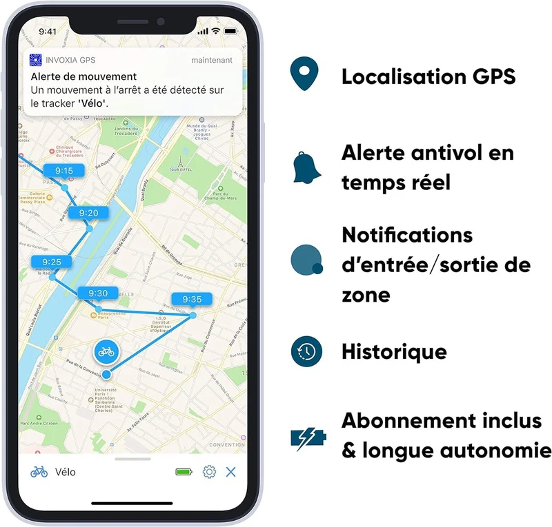 Traceur GPS vélo et trottinette - Invoxia