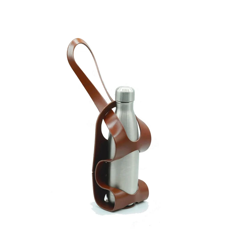 Porte-bouteille en cuir - La bouclée La Médium