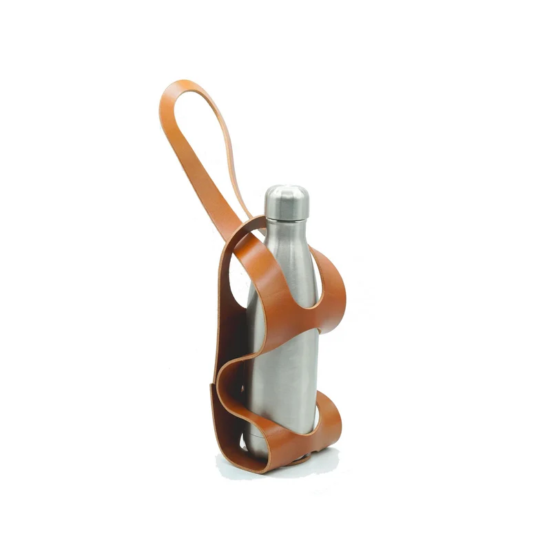 Porte-bouteille en cuir - La bouclée La Médium