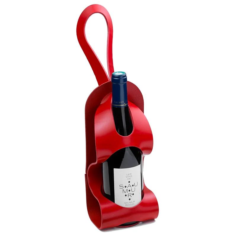 Porte-bouteille en cuir La Bouclée – L’Originale