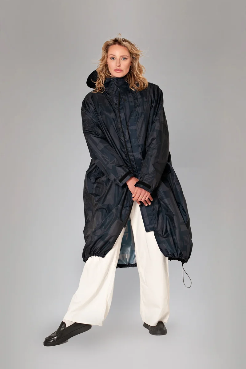 Manteau de pluie 'Back to Black' | RAINKISS