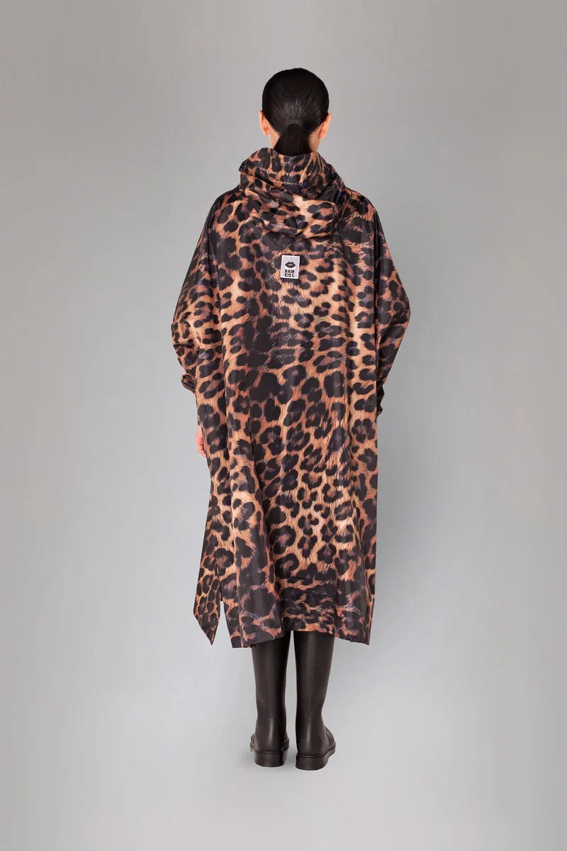 Poncho de pluie 'Dark Leopard' | RAINKISS