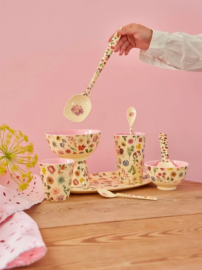 Gobelet 'Flowers' Crème | RICE