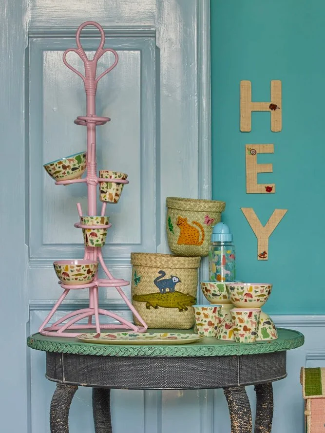 Petit Gobelet 'Sweet Jungle' Bleu clair | RICE