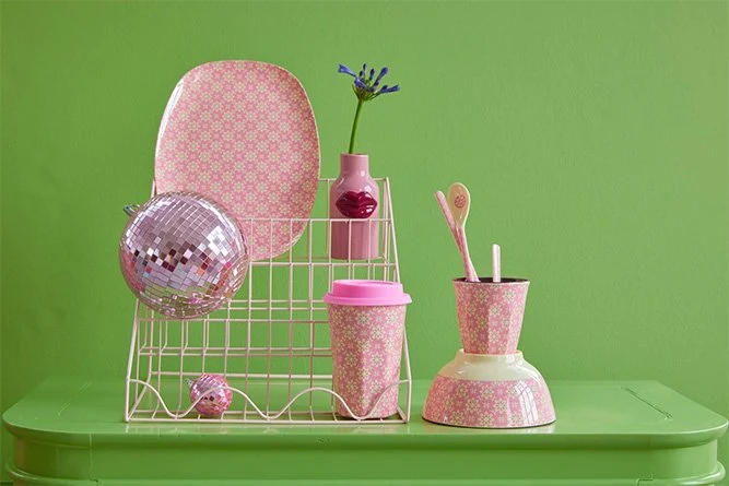 Médium boule à facettes disco Rose | RICE